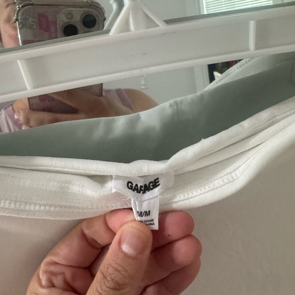 White GARAGE Bubble Skirt Tube Dress - Picture 4 of 4